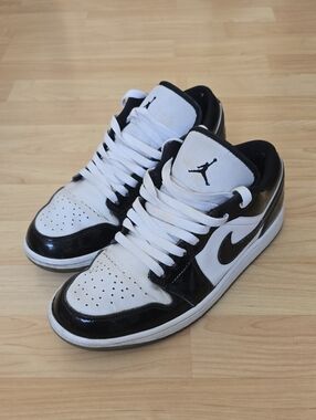 Nike Air JORDAN 1 Low DV1309-100 Black/White Sneaker Concord - Men's 8